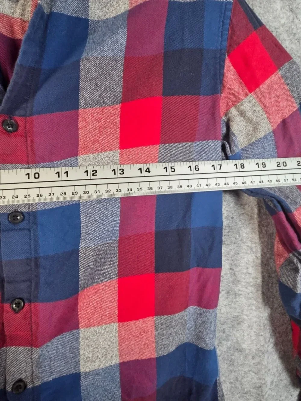 Banana Republic Luxe Flannel Shirt Men S Red Blue Plaid Old Money Preppy